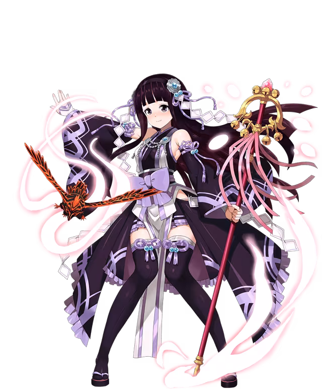 黒紫の巫女キキョウ