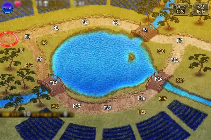 湖上に揺らぐ焔砂