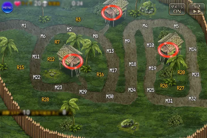 密林の防衛戦