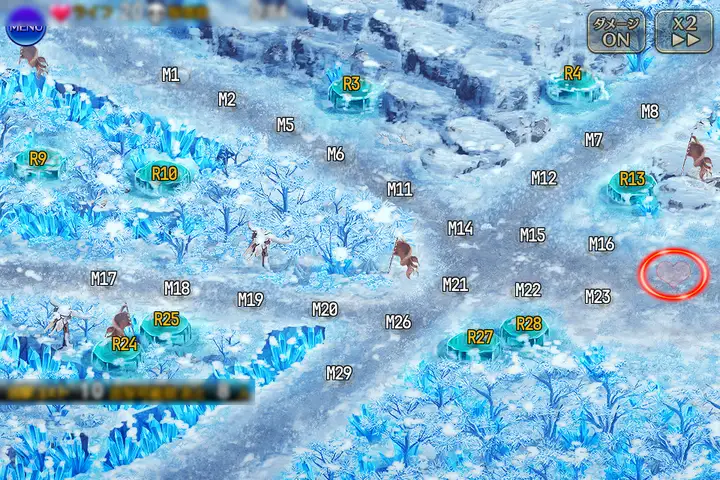 狭間の雪原の強者たち